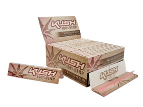 Kush 100% Hemp PINK Kingsize Slim Papers