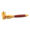 Wood and Gold Aluminium Pipe
